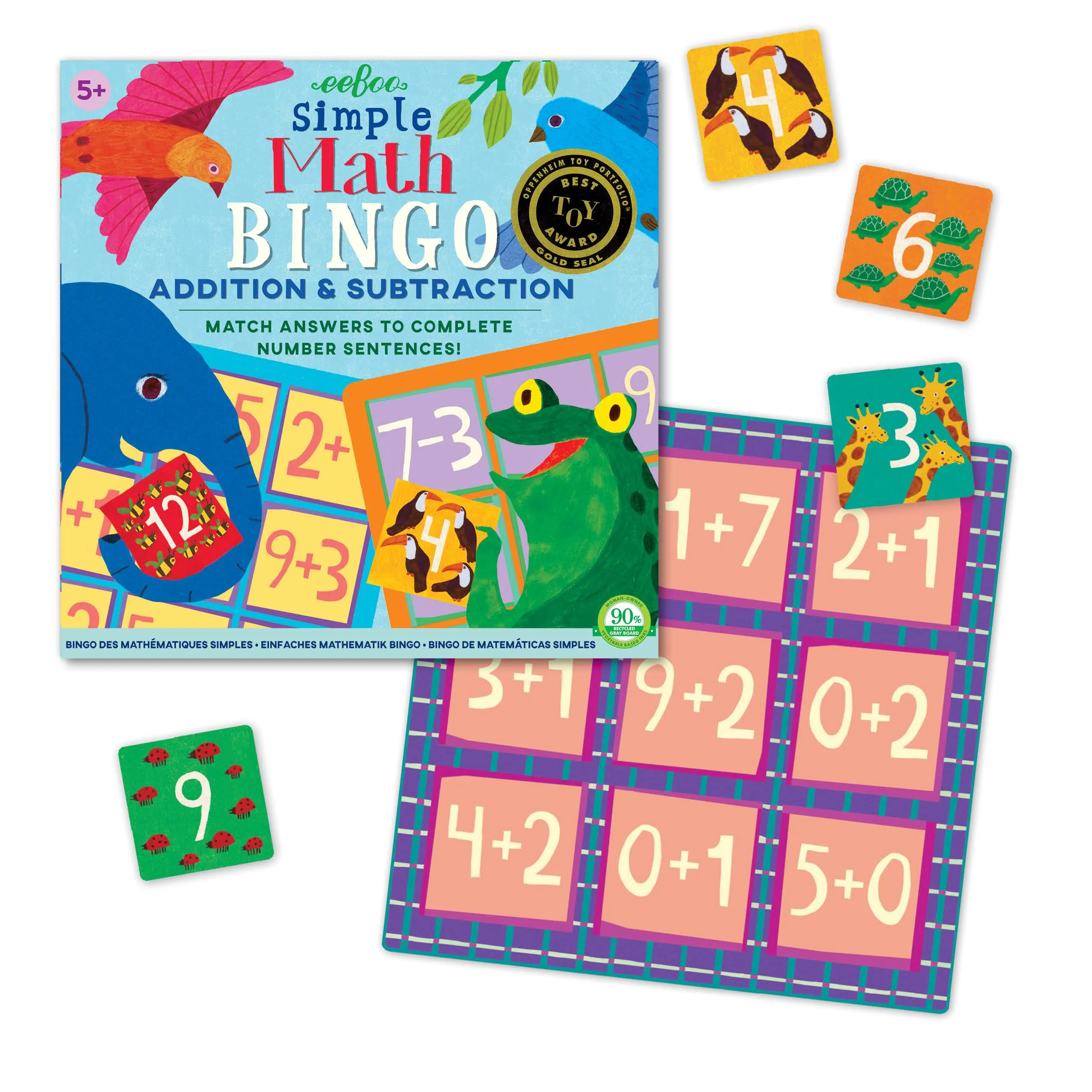 eeBoo Simple Math Bingo