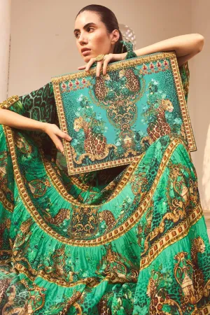 EMERALD LEOPARDESS TOTE BAG