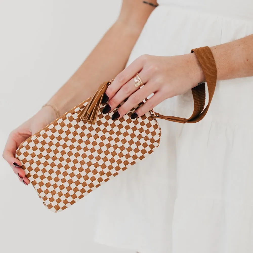 Emma Woven Clutch Wristlet