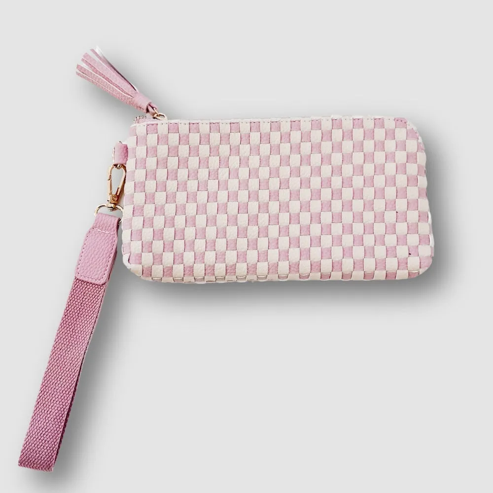 Emma Woven Clutch Wristlet
