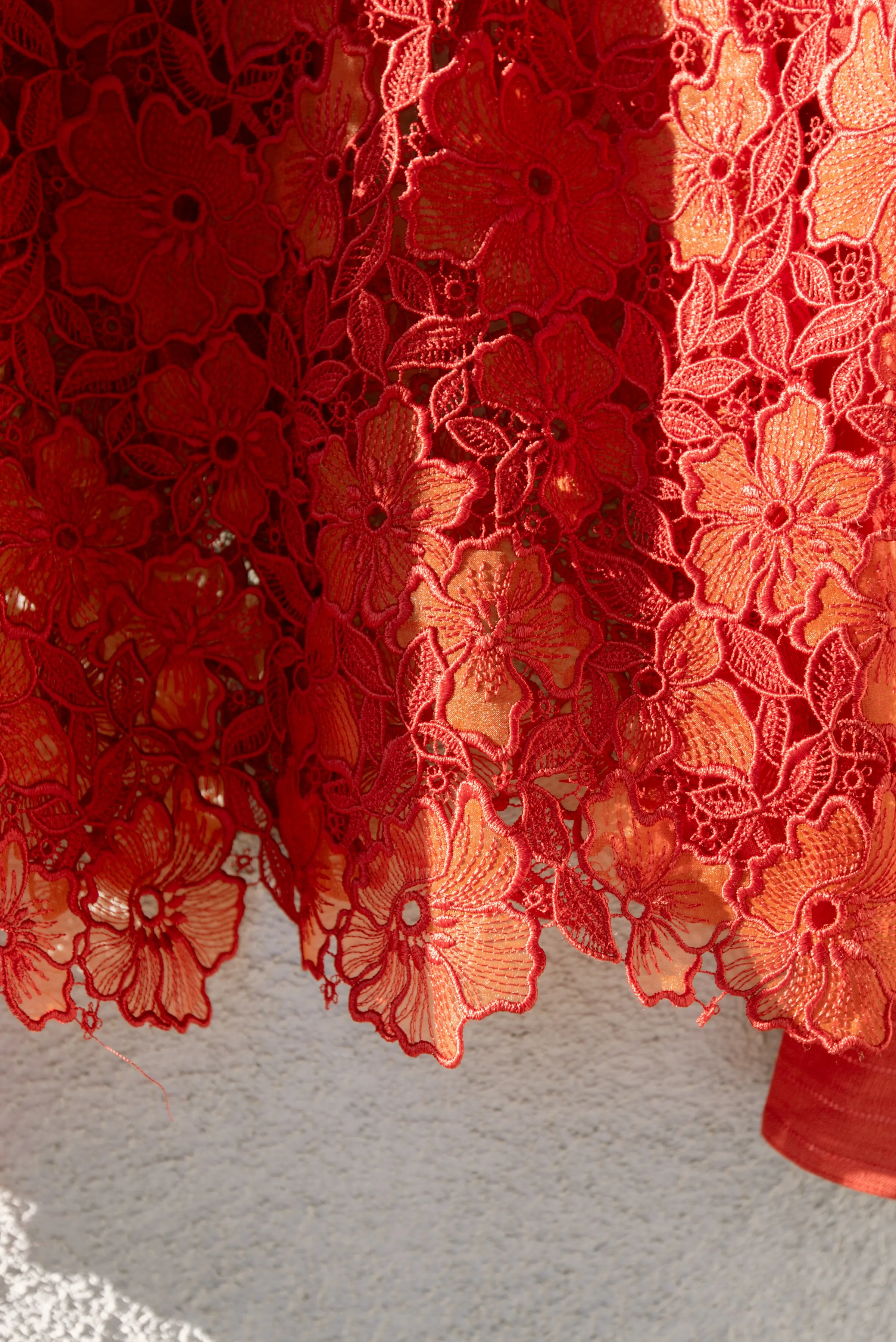 Engine Red Organza Olivia Jacket