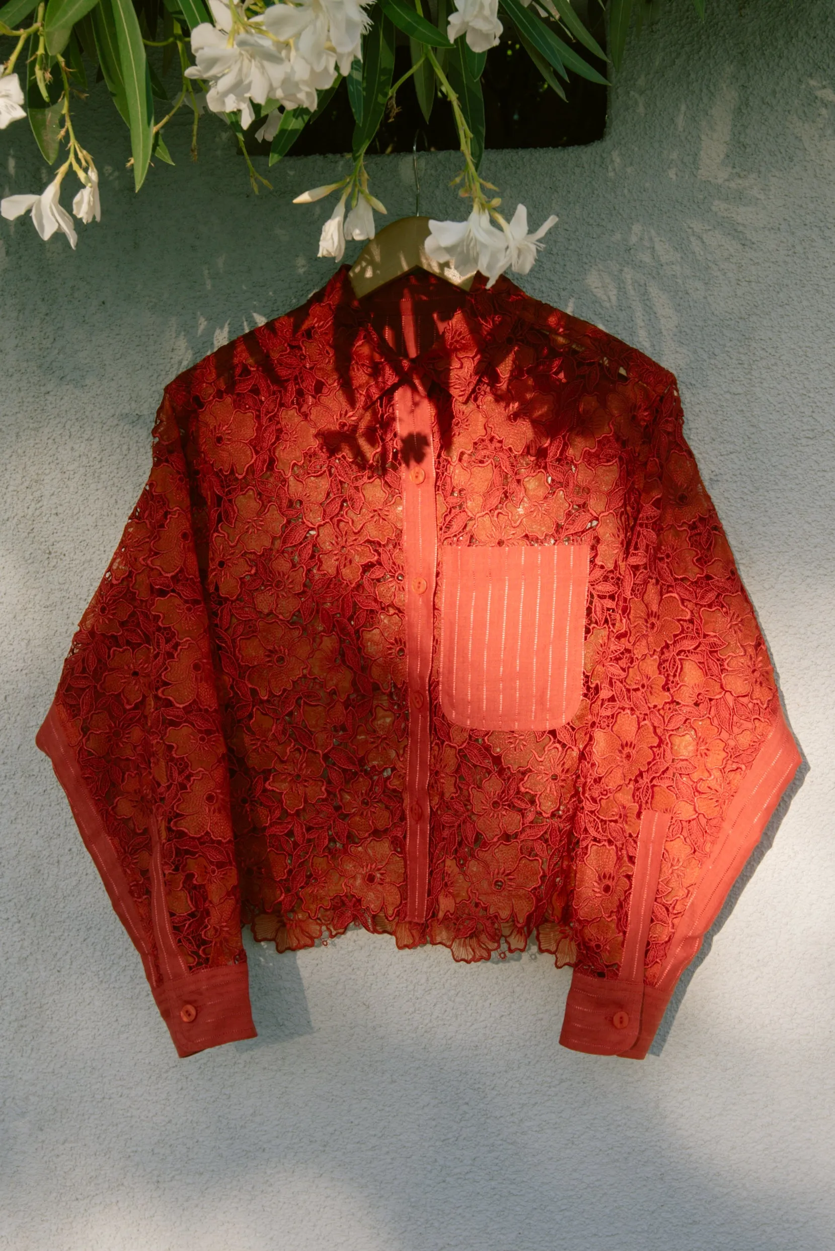 Engine Red Organza Olivia Jacket