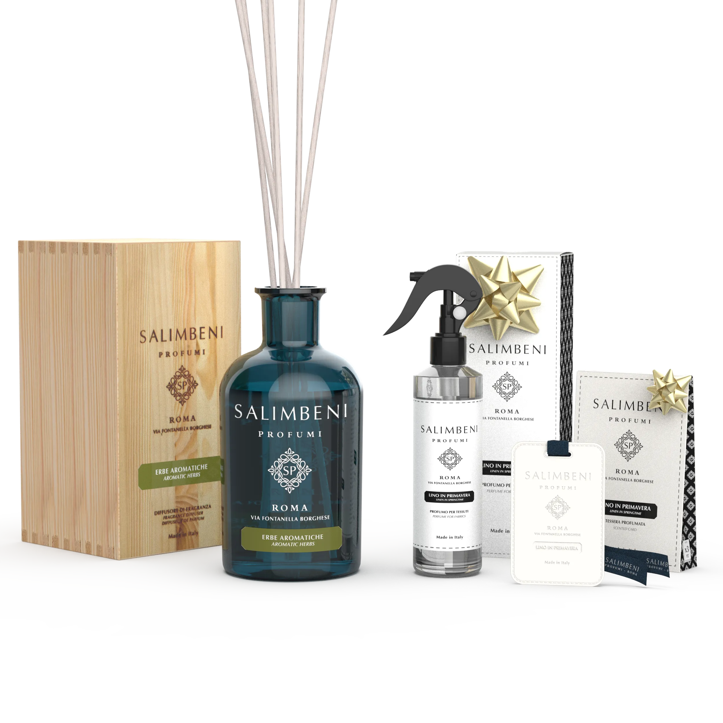 Erbe Aromatiche 1000ml   Spray per Tessile in PROVA OMAGGIO   Tessere Profumate per il Guardaroba in PROVA OMAGGIO