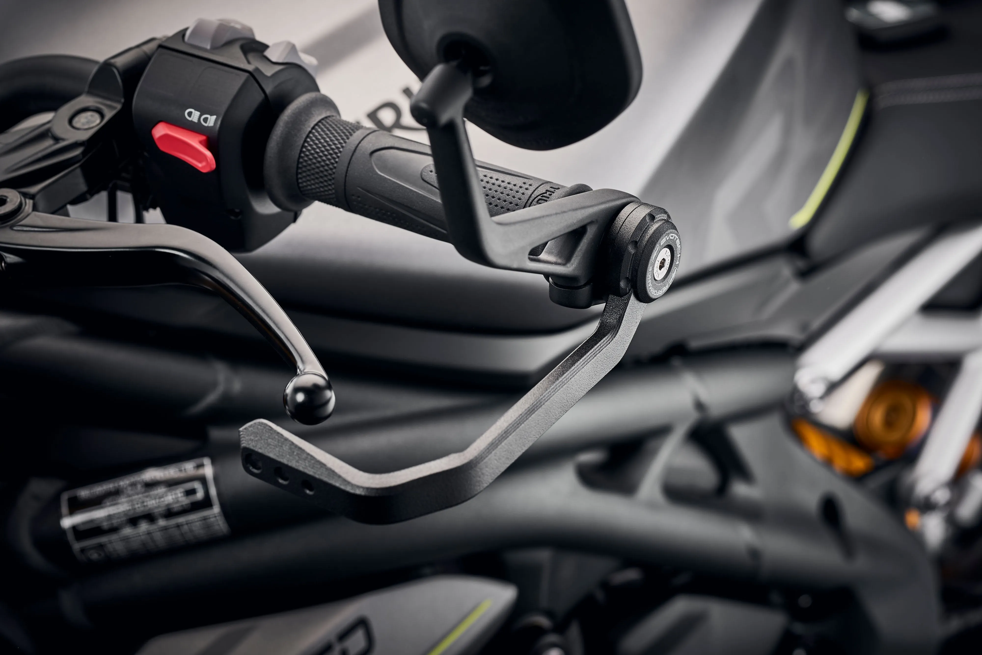 Evotech Triumph Trident Clutch Lever Protector Kit (2021 - 2024) (Bar End Mirror Version)