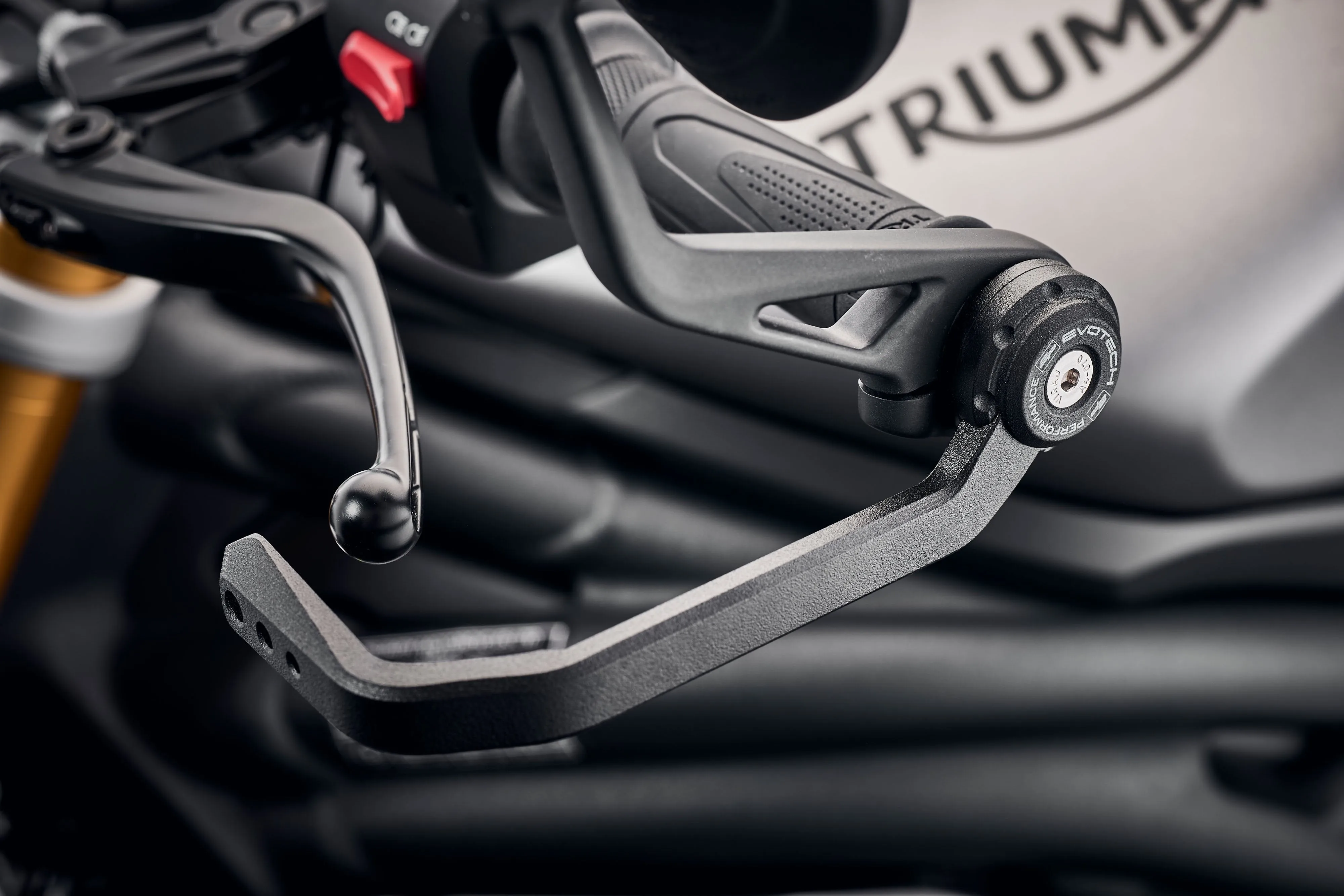 Evotech Triumph Trident Clutch Lever Protector Kit (2021 - 2024) (Bar End Mirror Version)