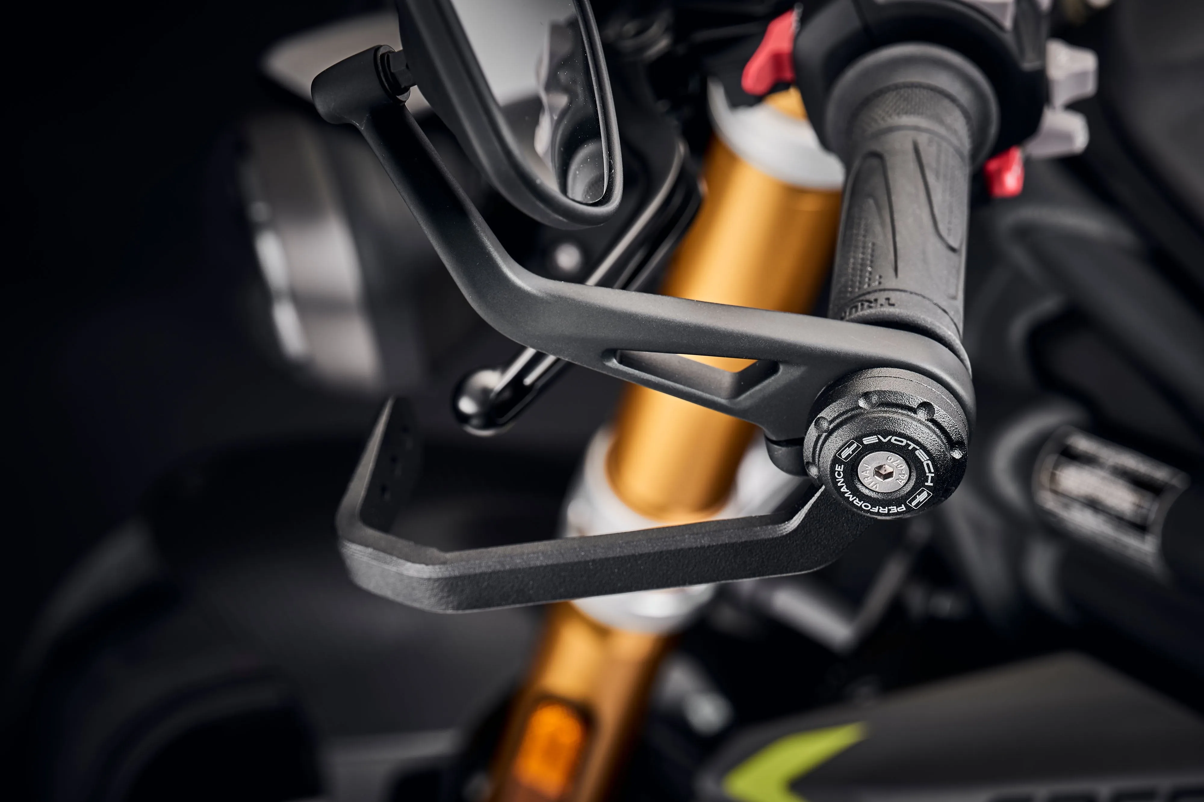 Evotech Triumph Trident Clutch Lever Protector Kit (2021 - 2024) (Bar End Mirror Version)