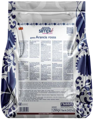 Fabbri Simple Blood (Red) Orange - Simple One Step Pastes and Powders - 12 x 1.25 KG - Fabbri Canada
