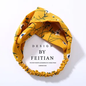 Fashion Plaid Knot Headband Turban