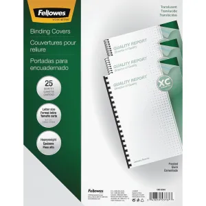Fellowes Futura™ Presentation Covers Letter, Frosted 25 pack