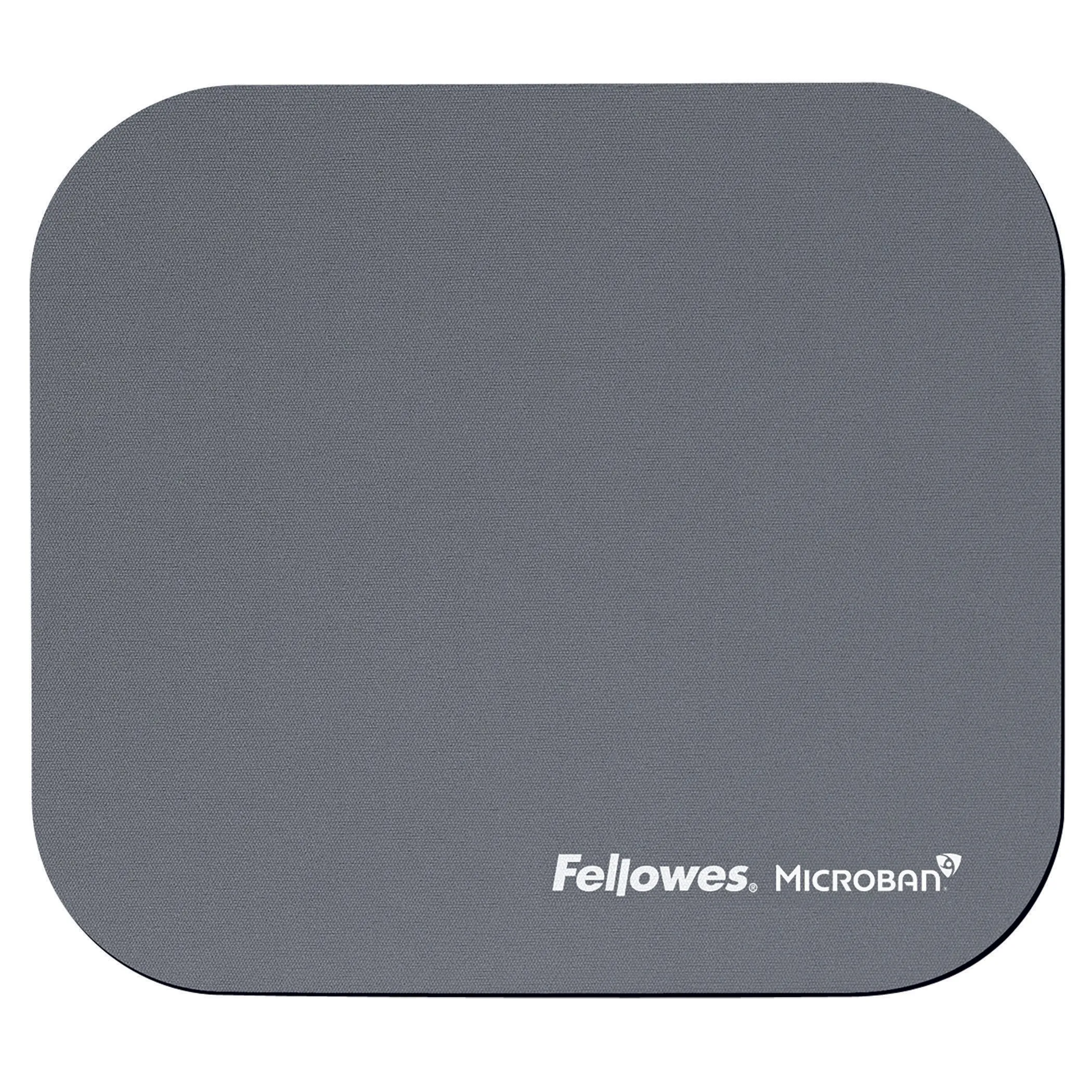 Fellowes Mousepad with Microban Antibacterial Protection - Silver
