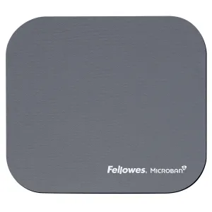 Fellowes Mousepad with Microban Antibacterial Protection - Silver