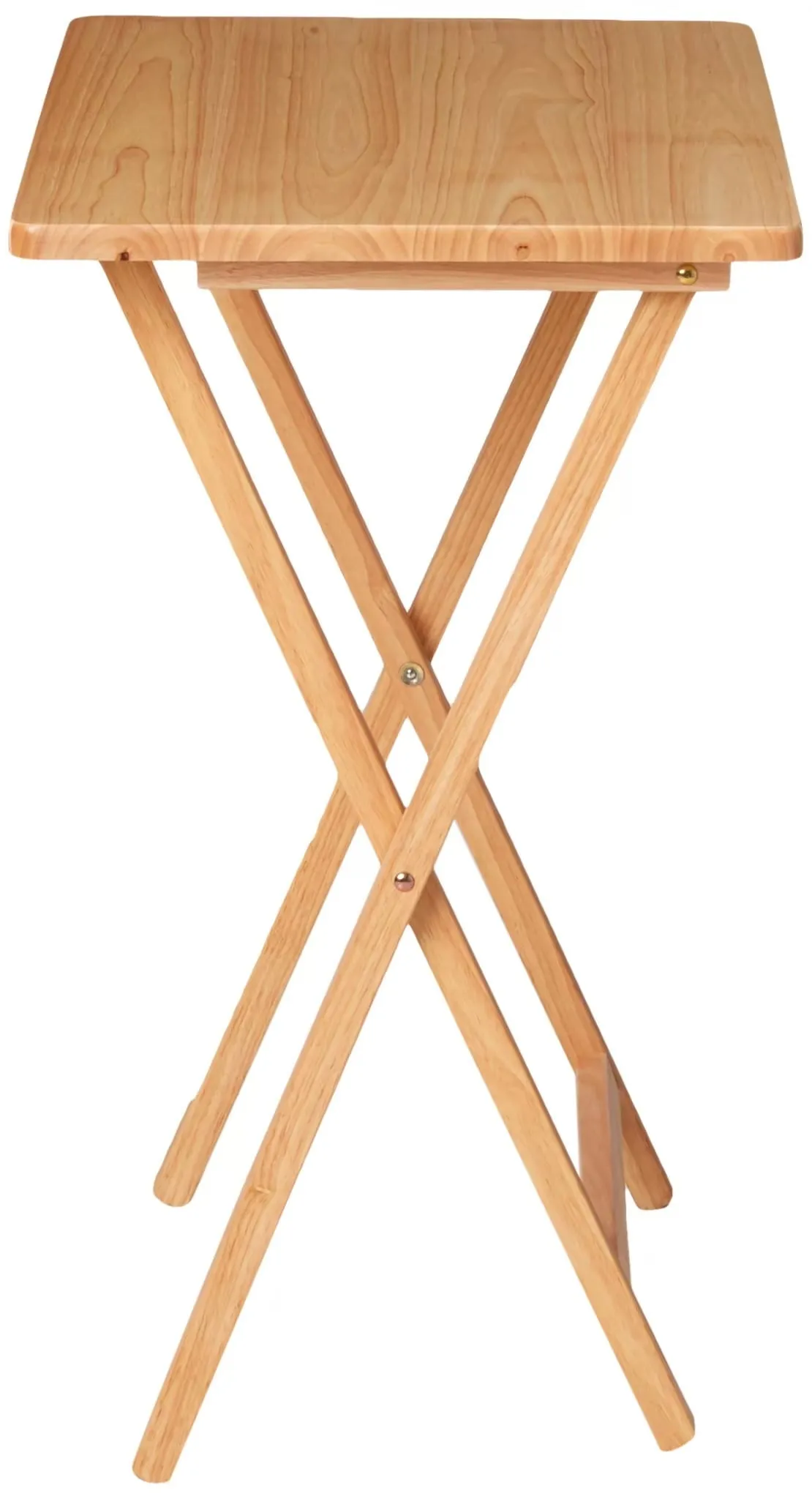 Folding TV Tray Table Natural 19 x 15 x 26 Inch Free Shipping