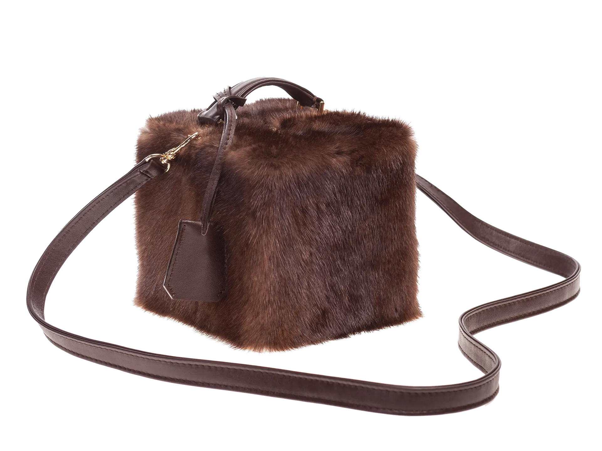 Fur Crossbody Box Bag