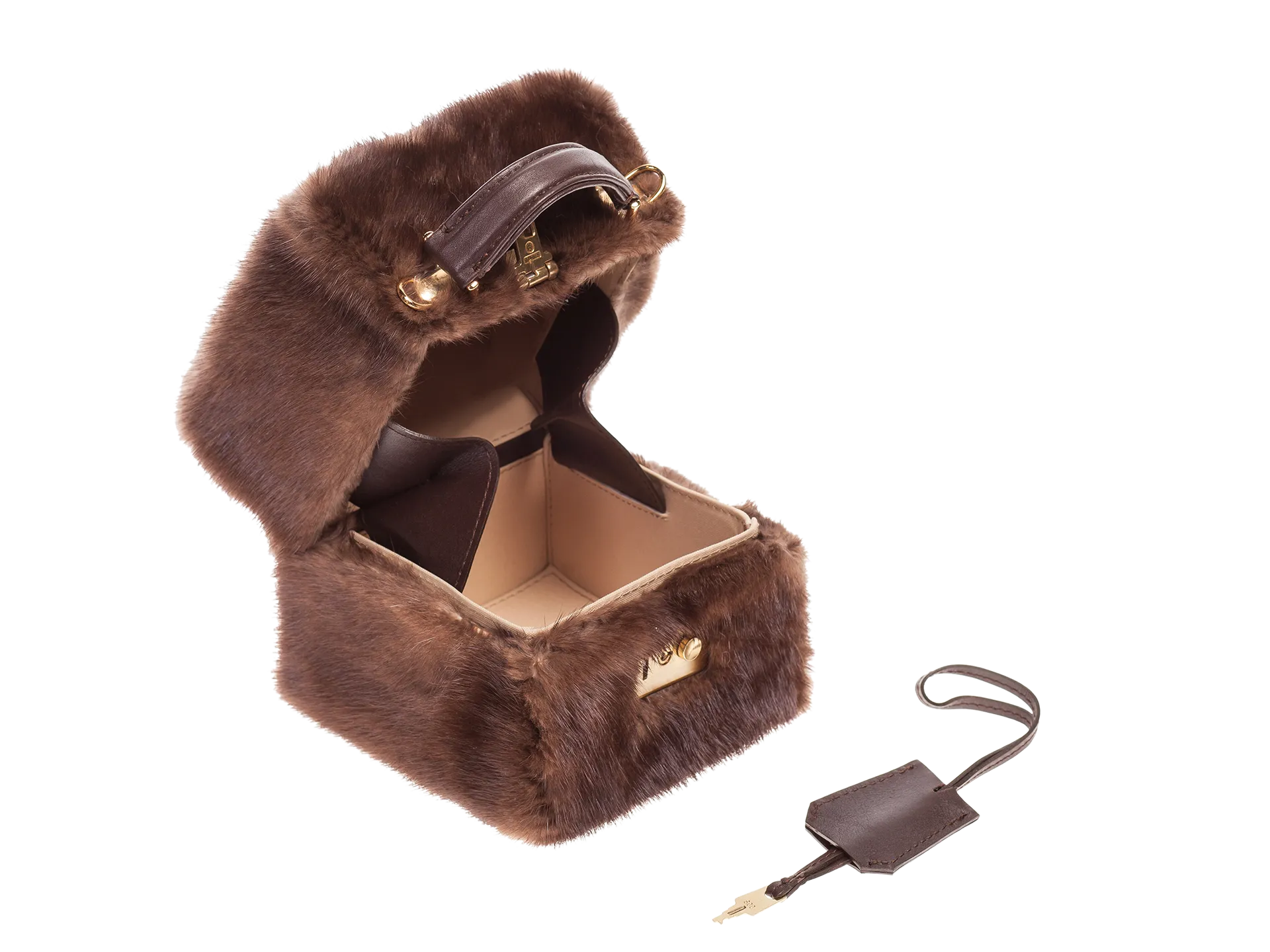 Fur Crossbody Box Bag