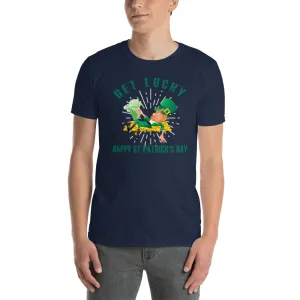 Get Lucky T Shirt Navy Happy St. Patrick's Day T Shirt for Men