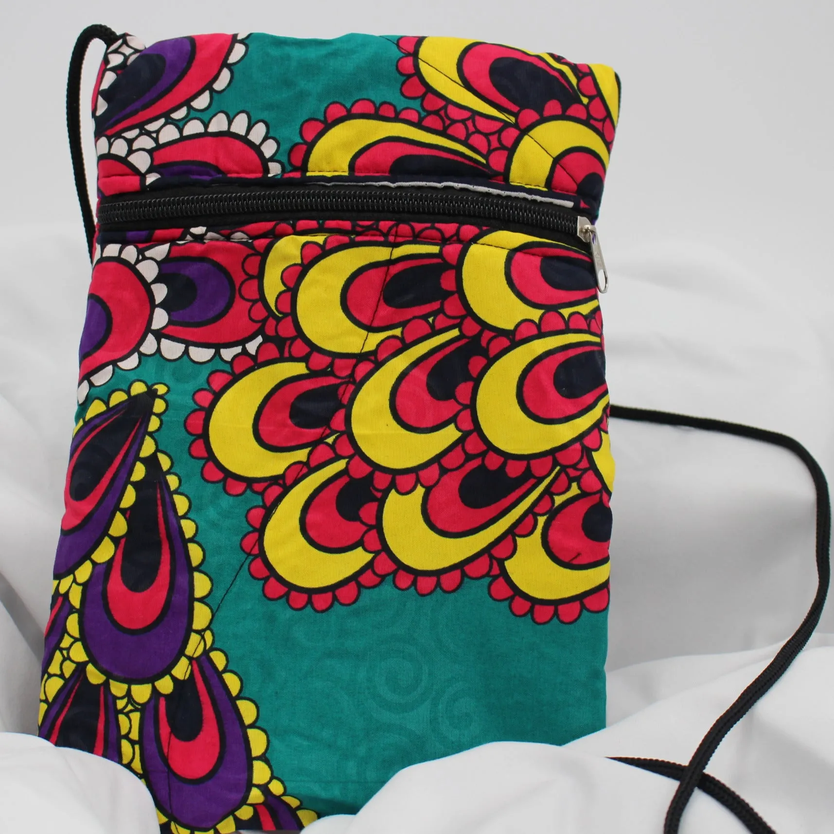 Ghanaian Crossbody - Peacock Flowers