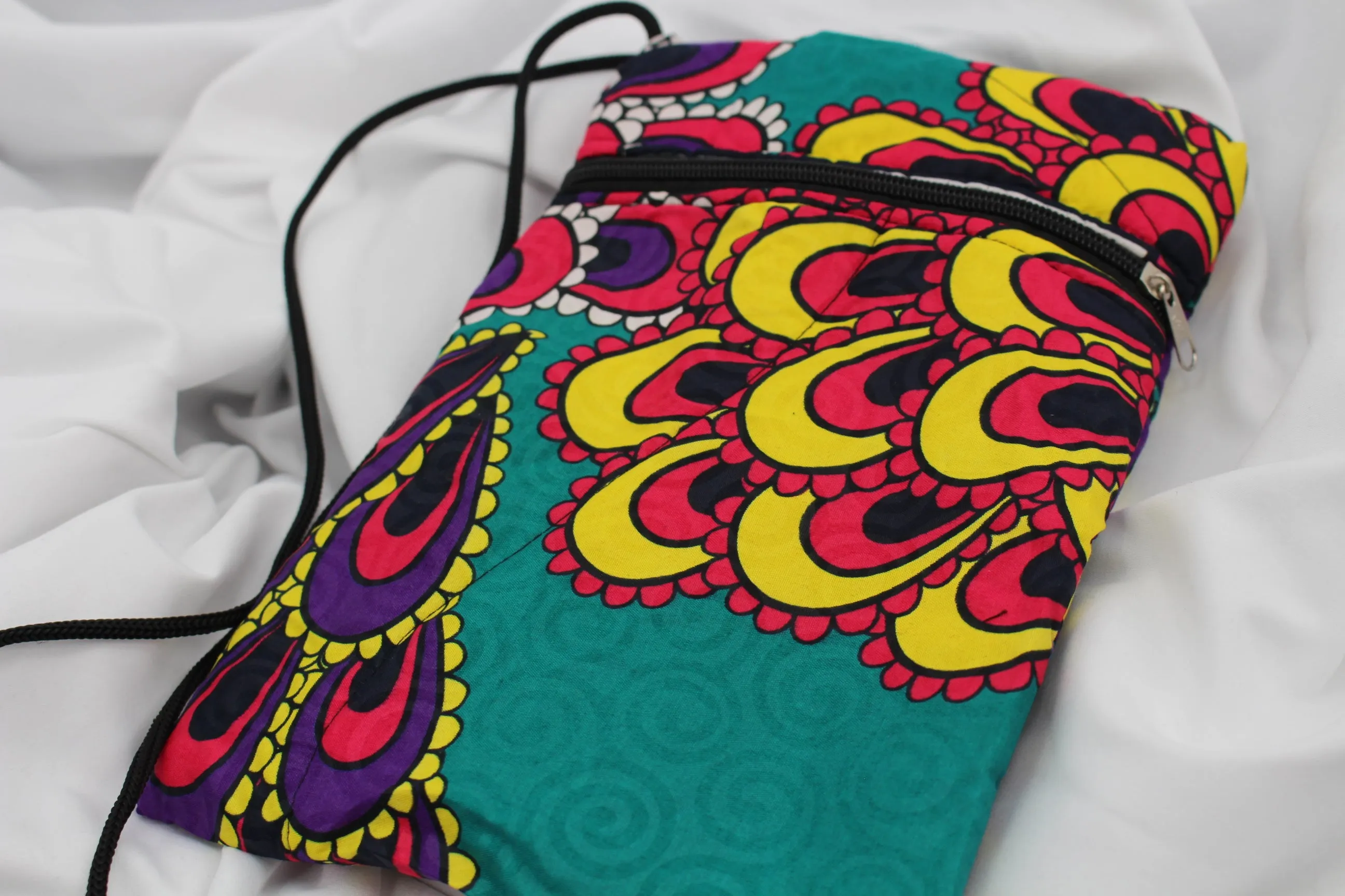 Ghanaian Crossbody - Peacock Flowers
