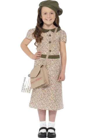 Girls Flower Evacuee Costume