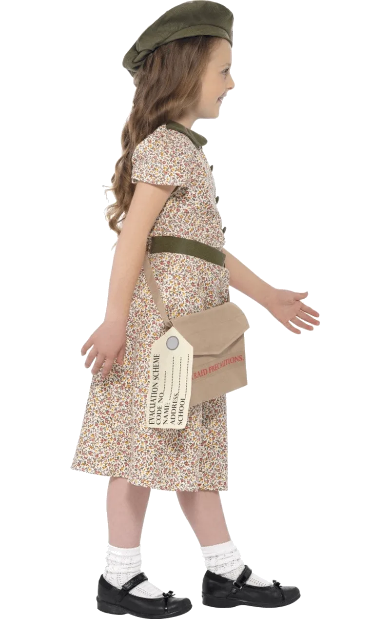 Girls Flower Evacuee Costume