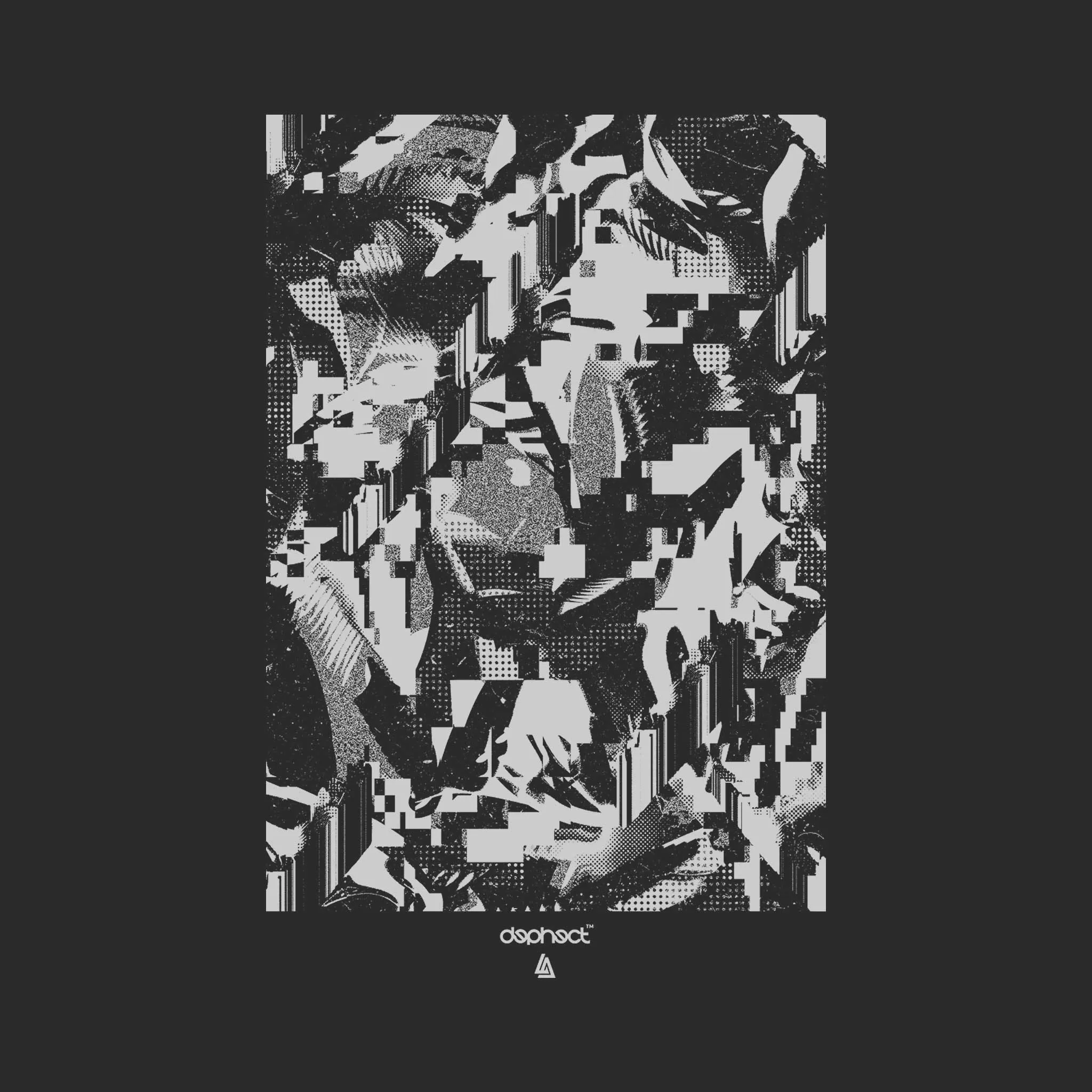 Glitch T-Shirt / Charcoal / by Robert Anderson
