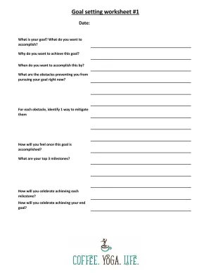 Goal Setting Worksheet #1