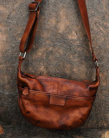 Green Leather Womens Saddle Shoulder Bags Saddle Vintage Crossbody Purse for Women