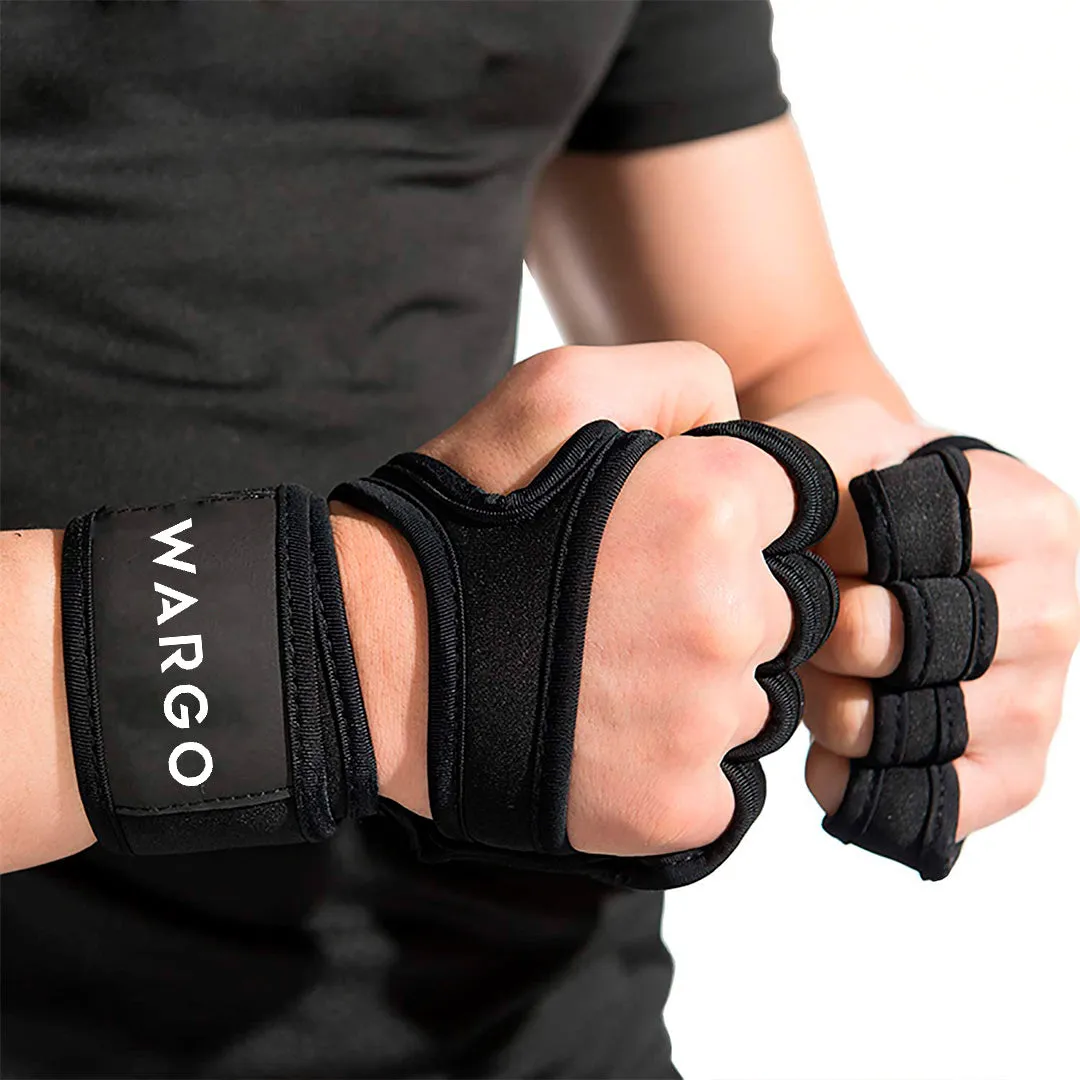 GUANTES PARA GYM DE LEVANTAMIENTO - NEGRO