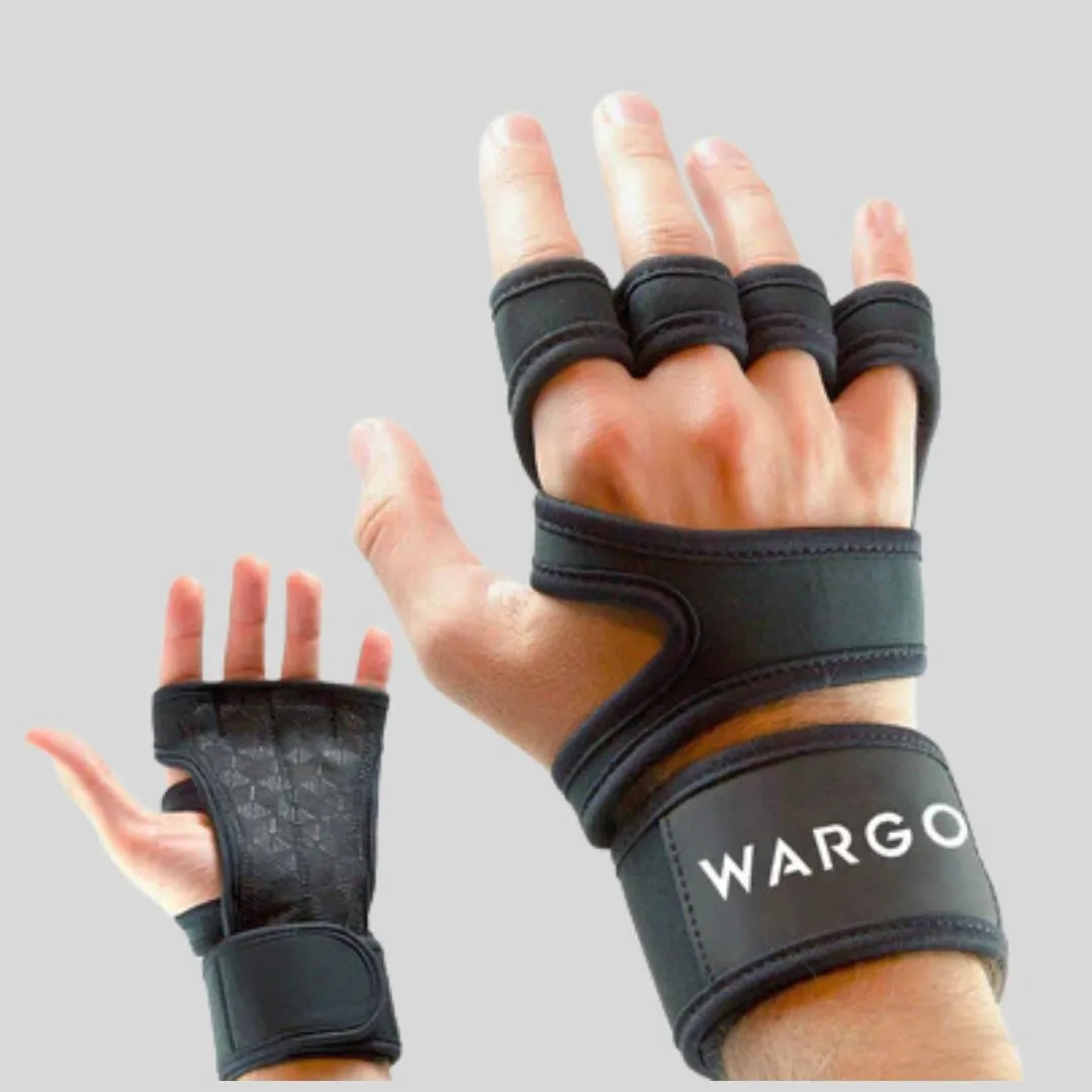 GUANTES PARA GYM DE LEVANTAMIENTO - NEGRO