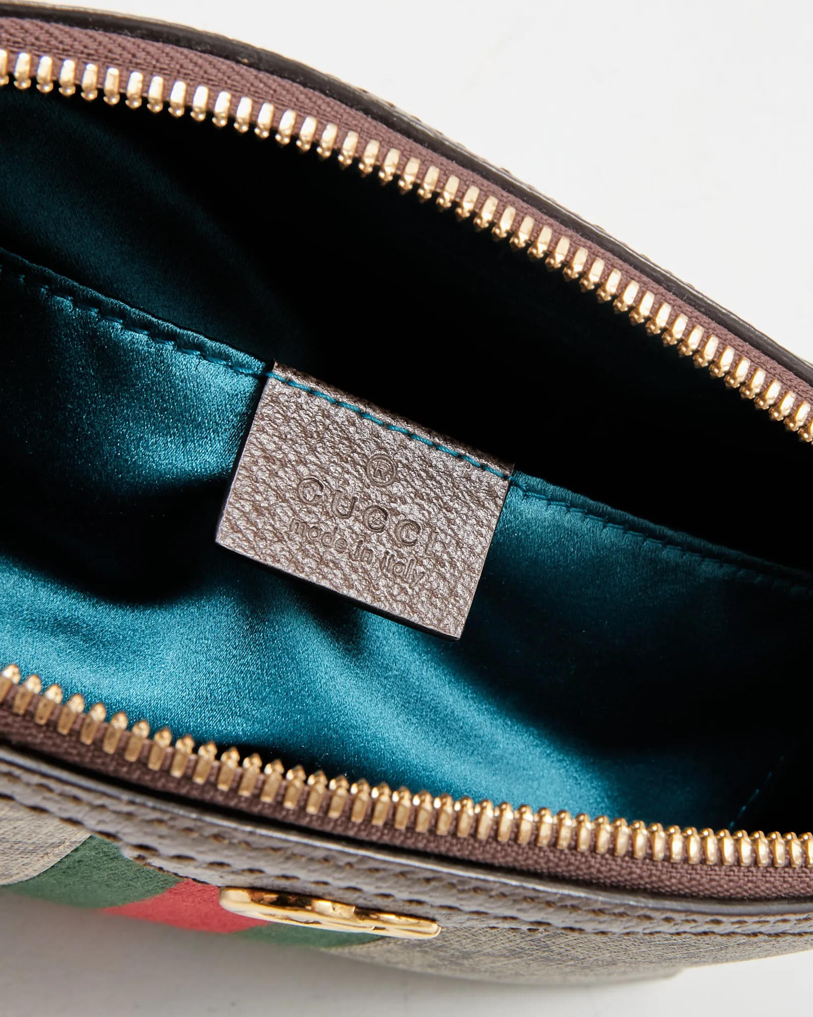 Gucci Brown Coated Canvas Small GG Supreme Ophidia Crossbody Bag