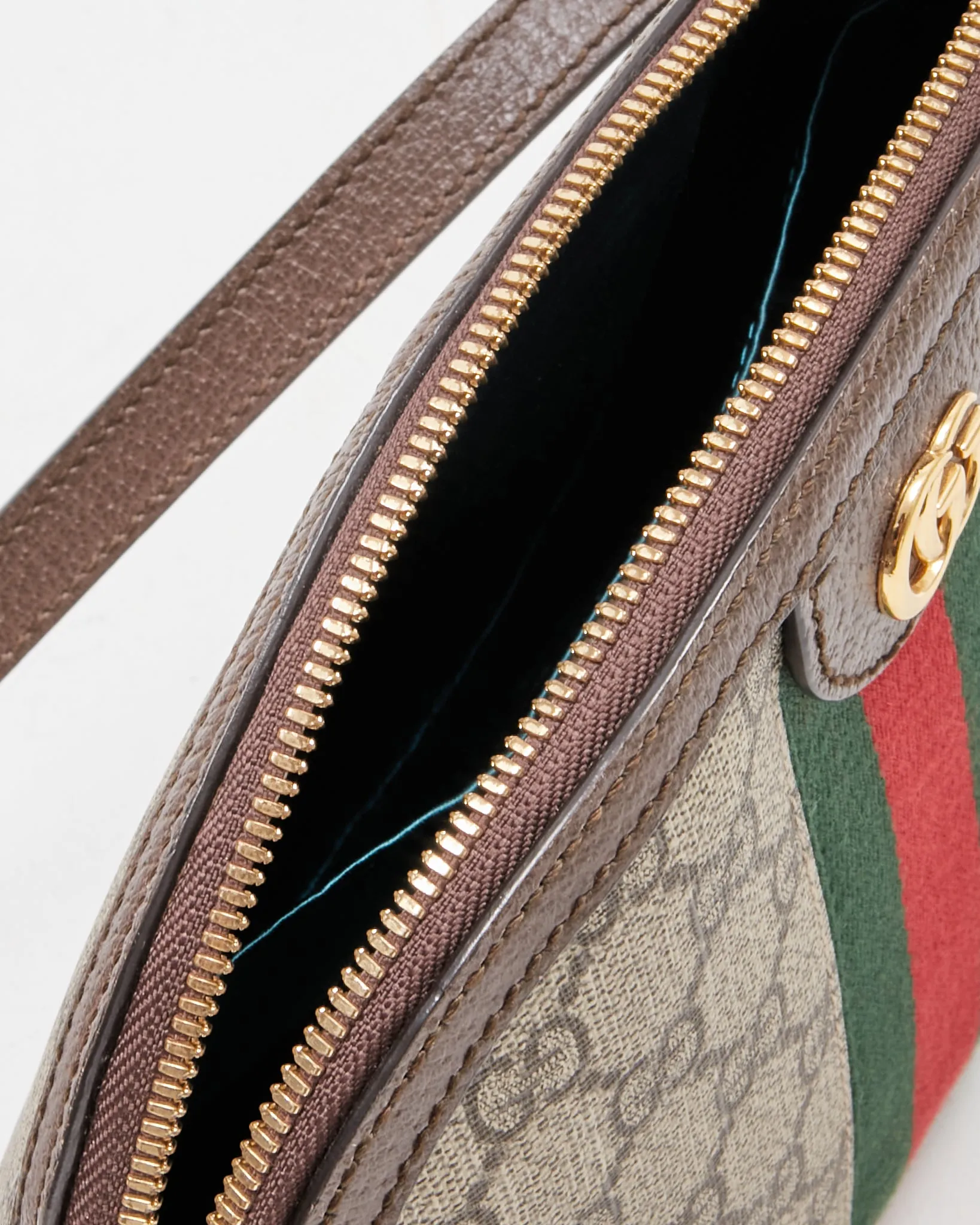 Gucci Brown Coated Canvas Small GG Supreme Ophidia Crossbody Bag