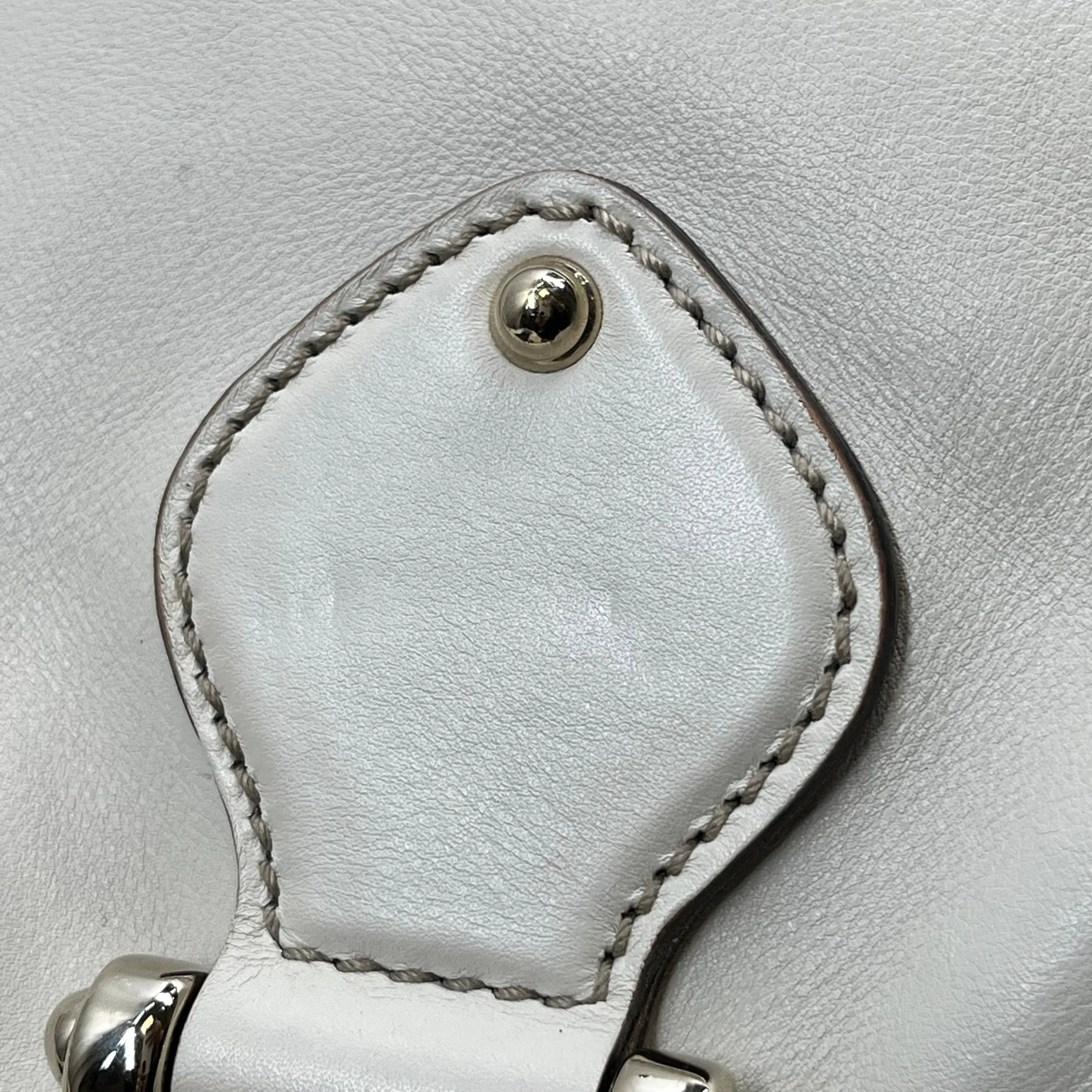 GUCCI Cream Soft Calfskin Leather Small Tote