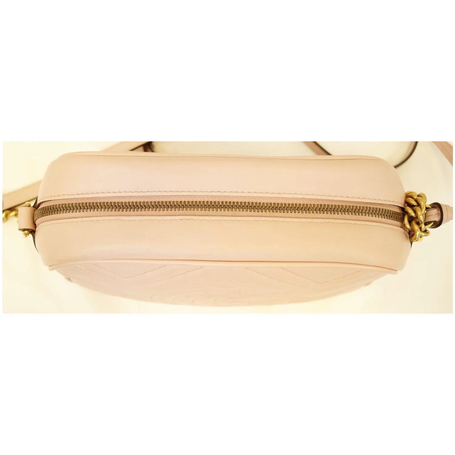 GUCCI GG Marmont Matelasse Small Leather Crossbody Bag Pink