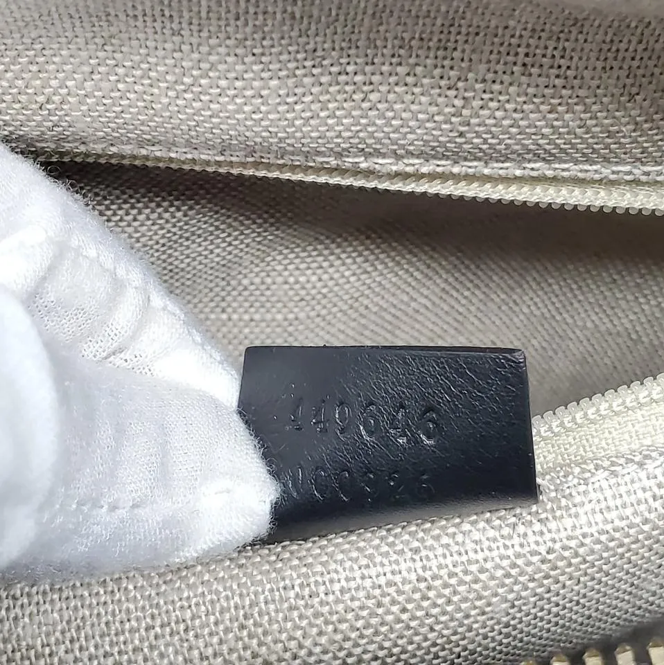 Gucci Guccissima Black Medium Boston Satchel Bag