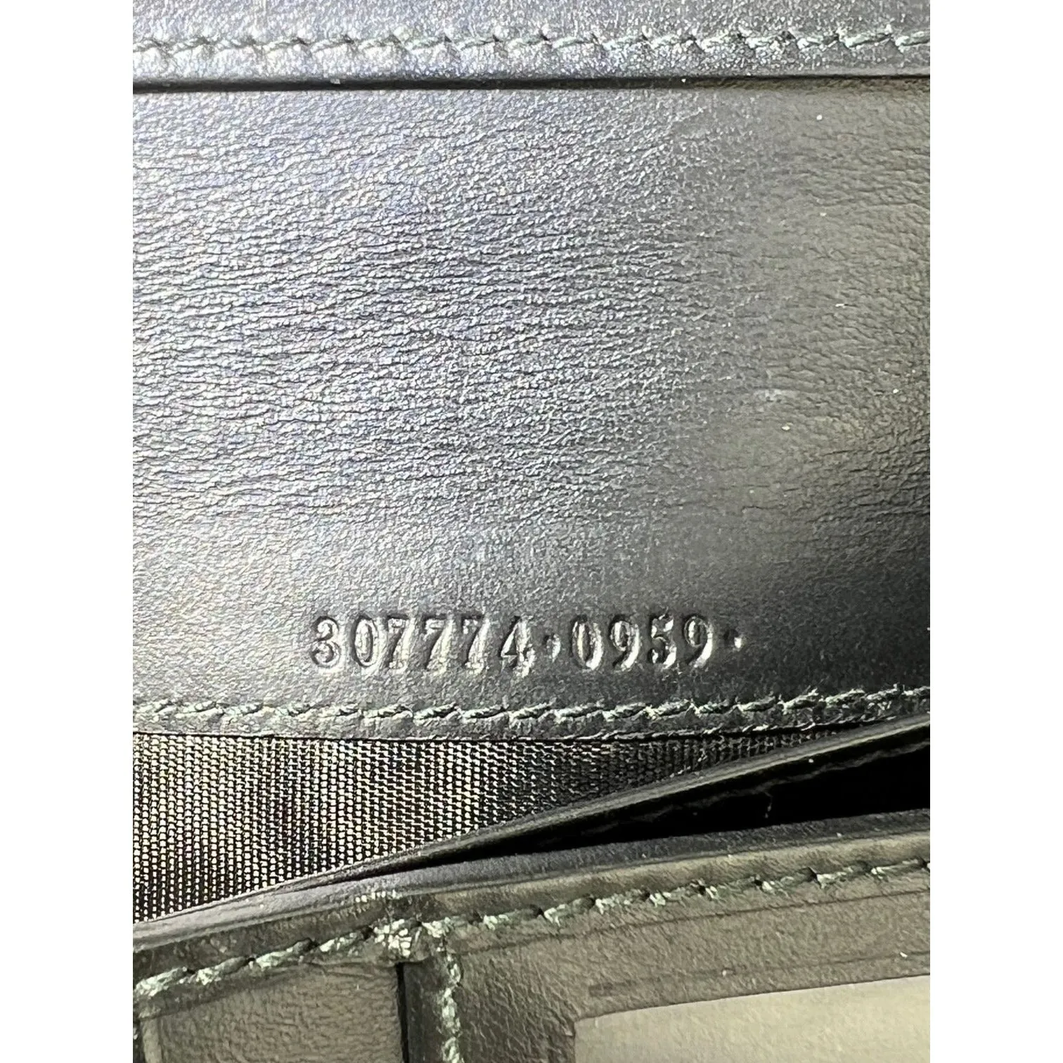 Gucci Guccissima Foldover GG Black long Wallet Clutch