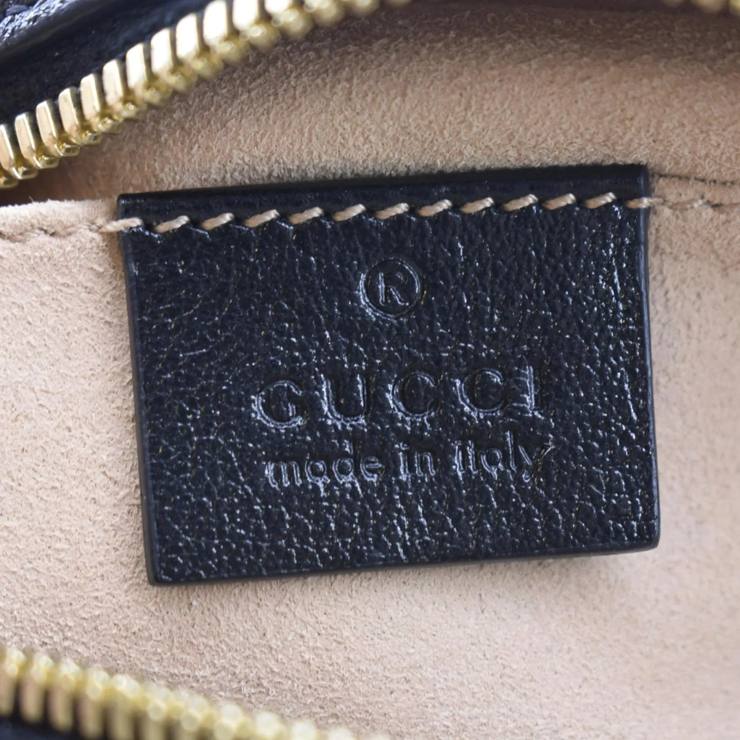 GUCCI Marmont Small Monogram Canvas Crossbody Camera Bag Beige 447632