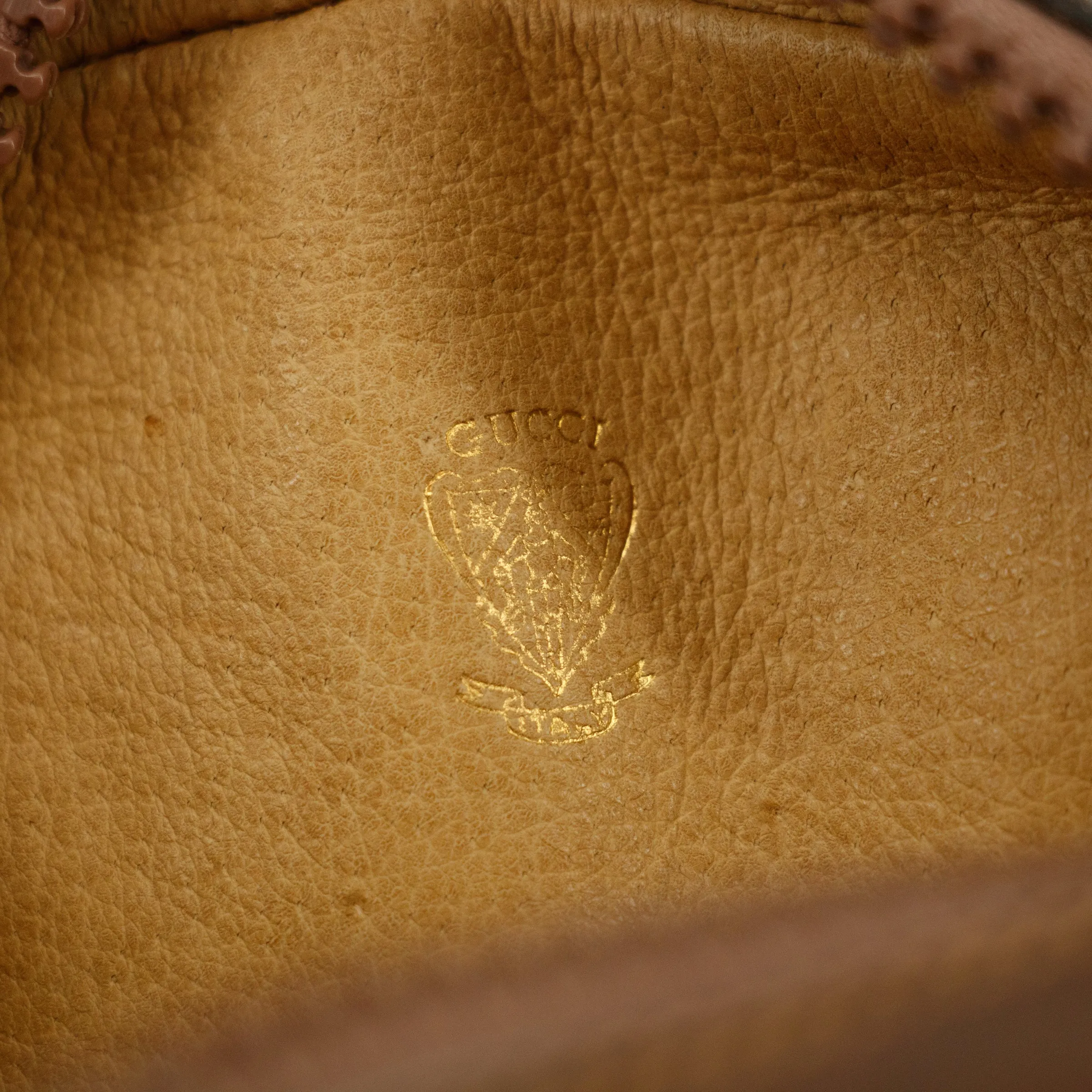 Gucci Vintage Horsebit Leather x Suede Brown Crossbody Bag #3185