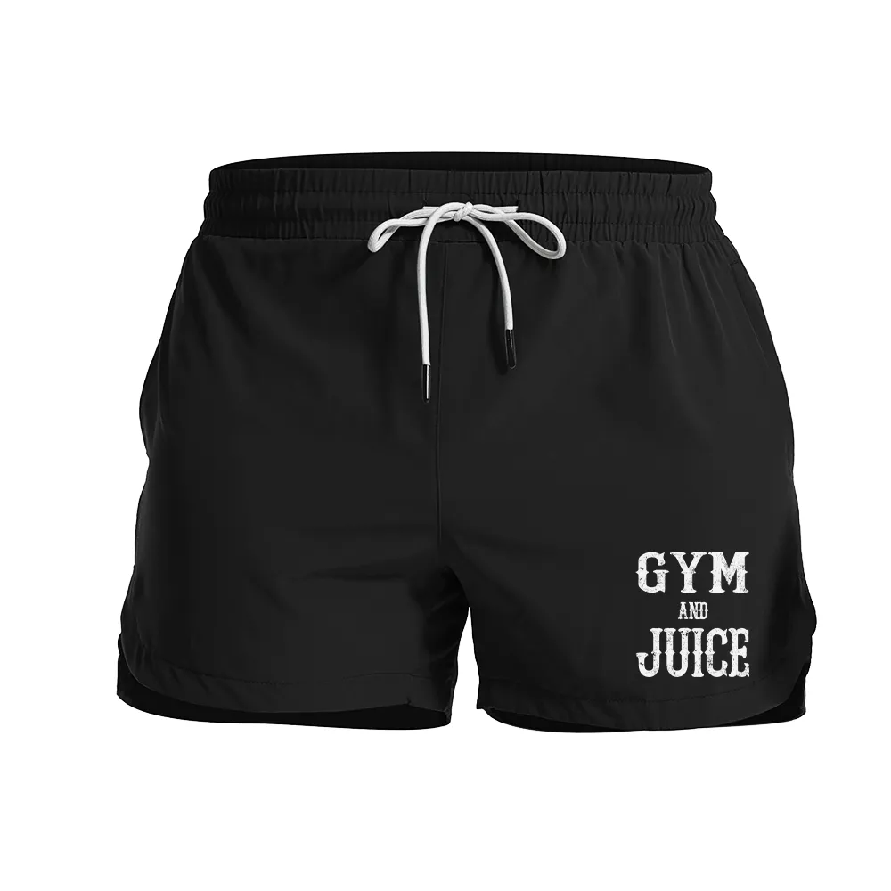 Gym and Juice Graphic Shorts