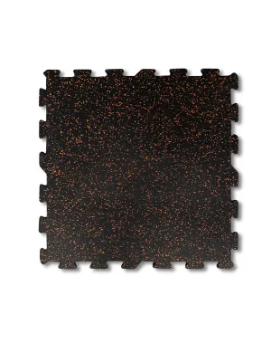GYM FLOORING TILE 6MM X 23" X 23" / ORANGE