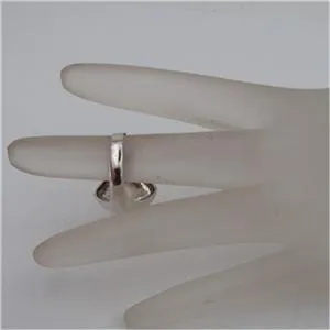 Hadar Designers Handmade Simple Modern Art Sterling Silver Ring 7,7.5,8 (H) SALE