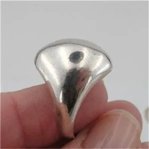 Hadar Designers Handmade Simple Modern Art Sterling Silver Ring 7,7.5,8 (H) SALE