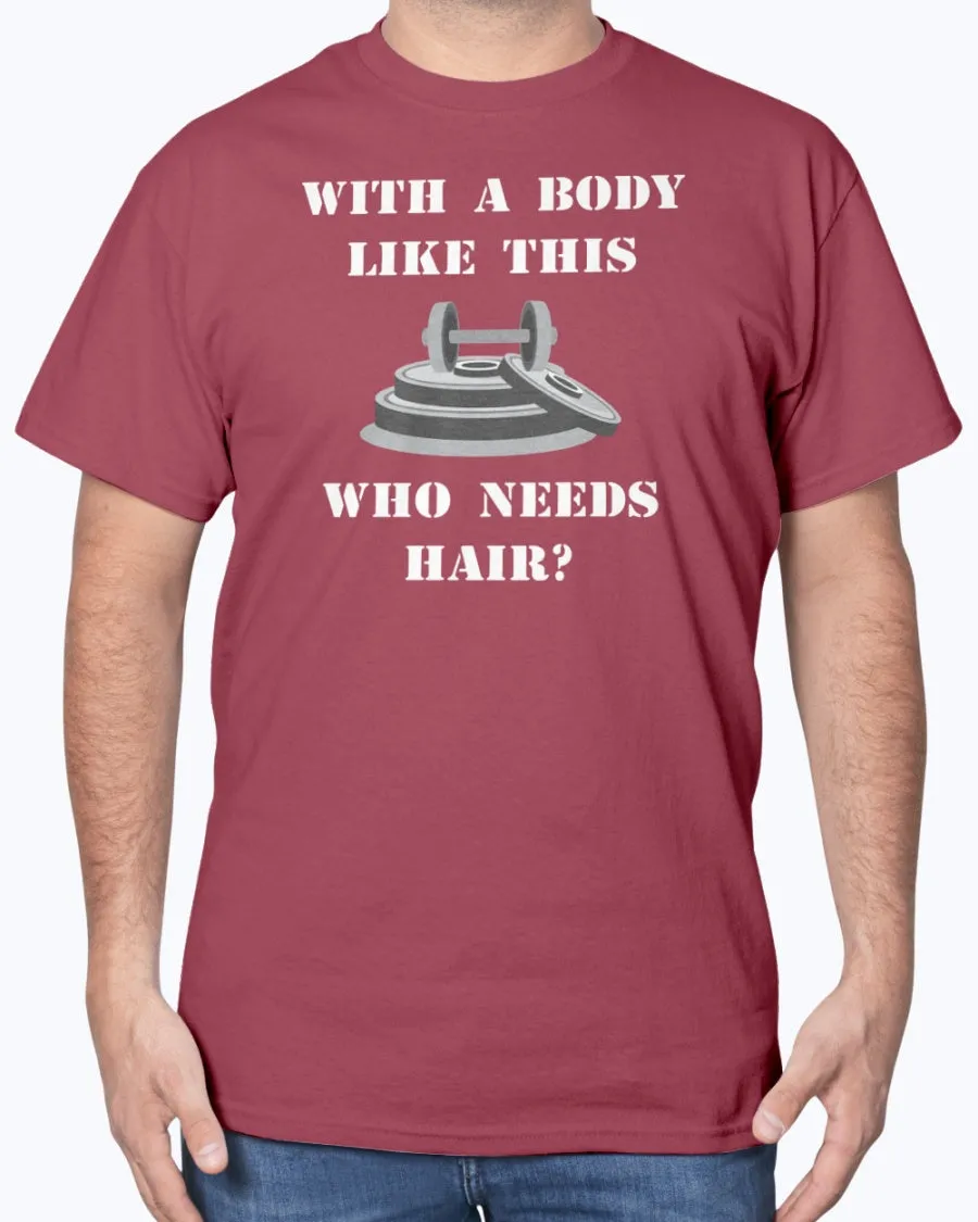 Hairless Gym Body - Heavy Cotton T-Shirt (Mens)