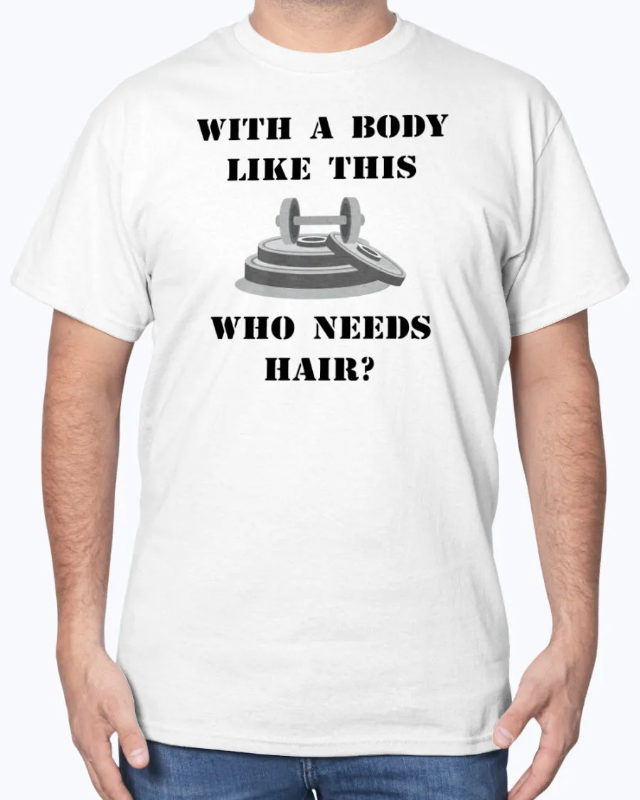 Hairless Gym Body - Heavy Cotton T-Shirt (Mens)