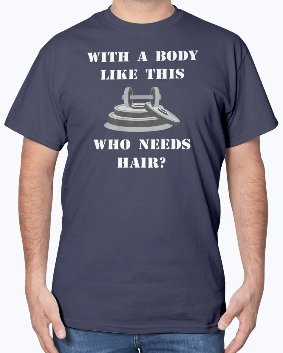 Hairless Gym Body - Heavy Cotton T-Shirt (Mens)