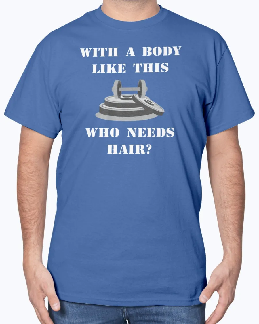 Hairless Gym Body - Heavy Cotton T-Shirt (Mens)