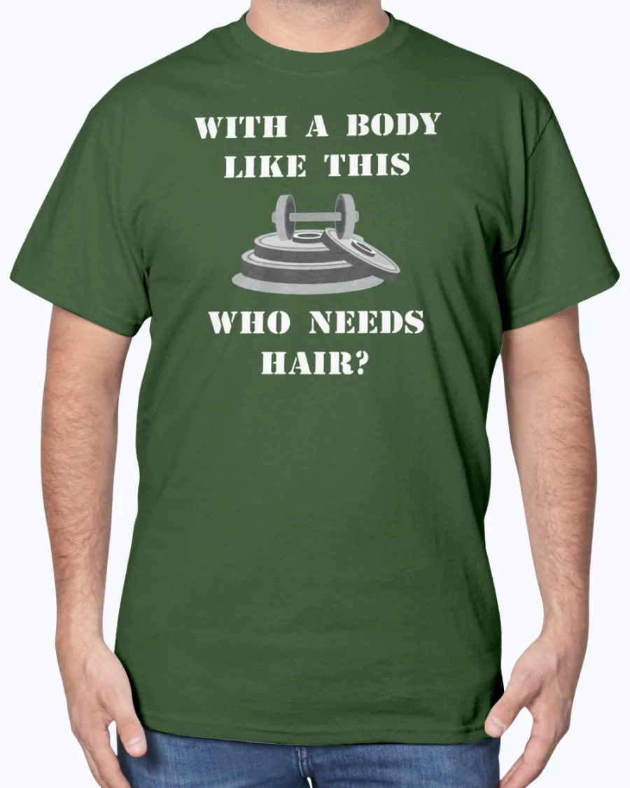 Hairless Gym Body - Heavy Cotton T-Shirt (Mens)