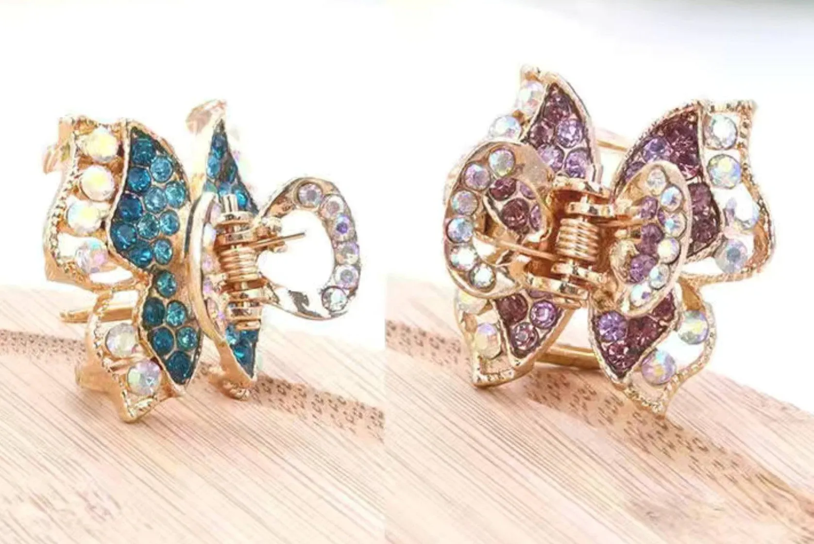 HAPPY000009 HC - B  Small Butterfly Hair claw  2.7X 2.7 CM