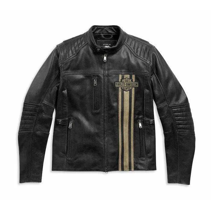 Harley-Davidson® Men's H-D™ Triple Vent Passing Link II Leather Jacket