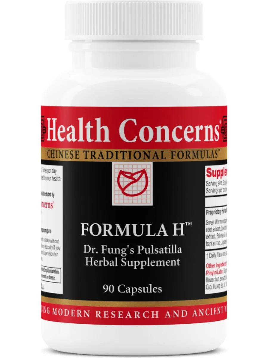 Health Concerns, Formula H, 90 ct
