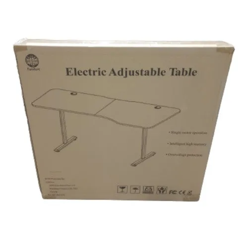 Heavy Duty Electric Standing Desk, 160 x 75 cm L-Shaped Adjustable Desk with Cup Holder, Headphone Hook, 2 Cable Grommets