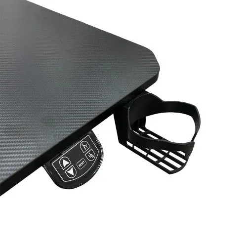 Heavy Duty Electric Standing Desk, 160 x 75 cm L-Shaped Adjustable Desk with Cup Holder, Headphone Hook, 2 Cable Grommets